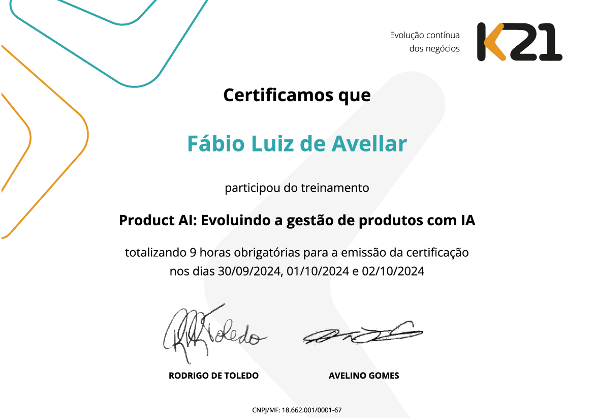 Certificado K21